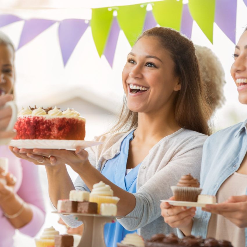 Sophie hosting a Carol Concert in her home for the Charity
